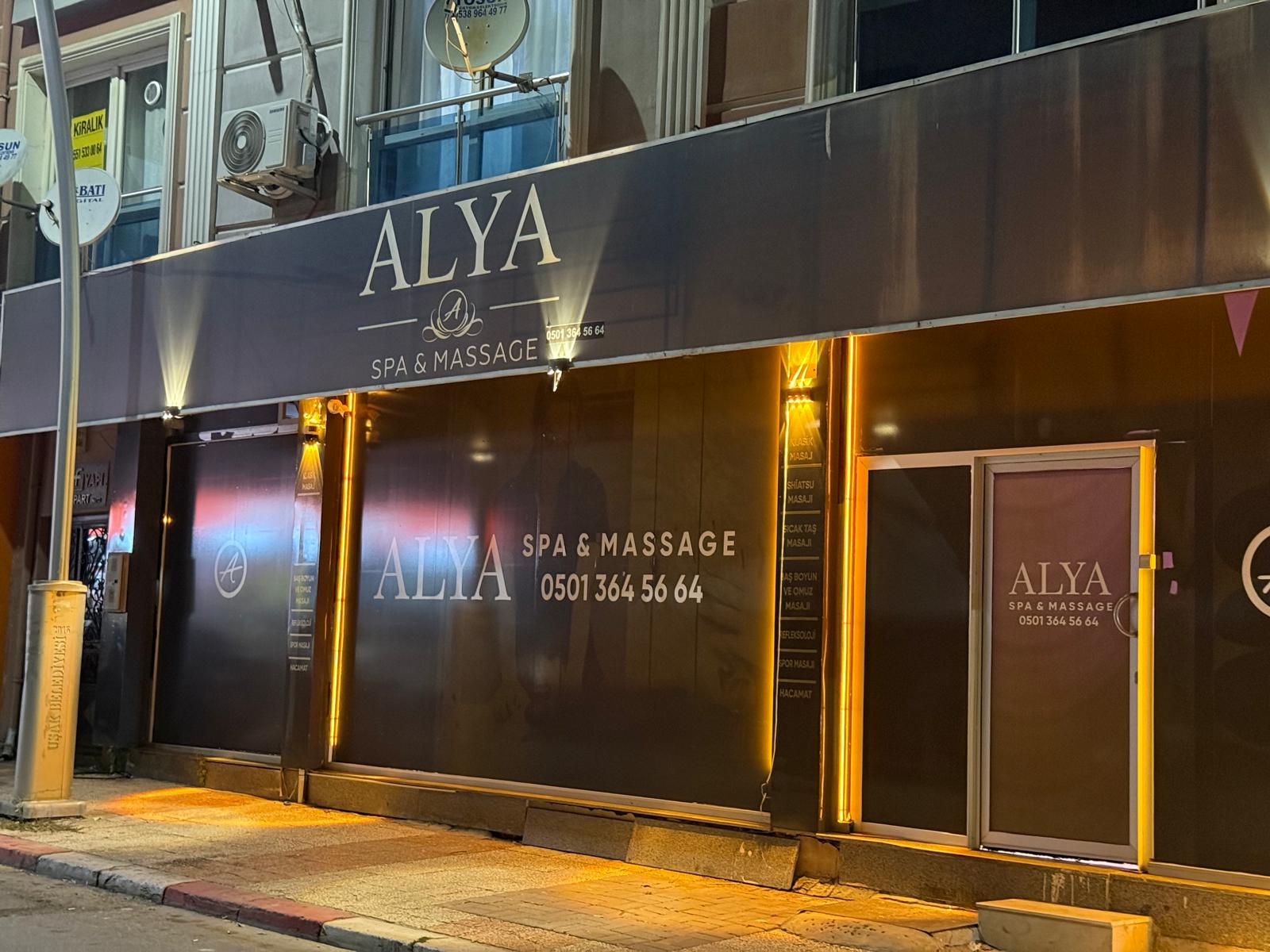 Alya Spa'nın Uşak'taki dış cephesi ve girişi